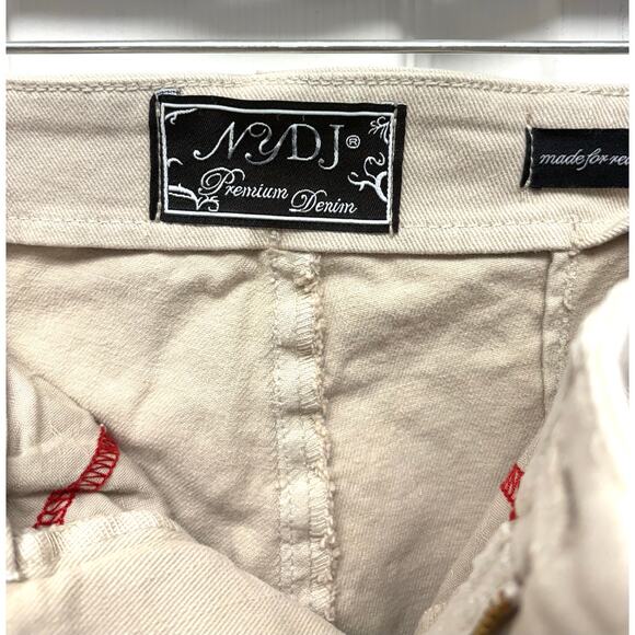 NYDJ Jeans, Tan Pants, Hollywood Waist, Zip Pockets, Women's Size 4 - Picture 6 of 7